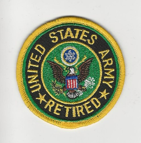 U.S. Army Retired Patch Round