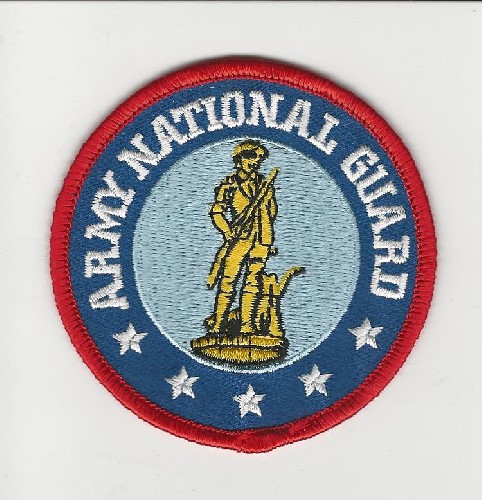 U.S. Army National Guard Patch sm  Round