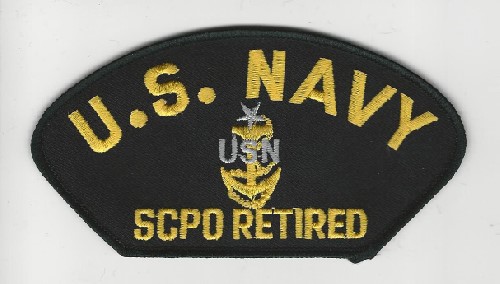 US Navy E-8 SCPO Retired Patch