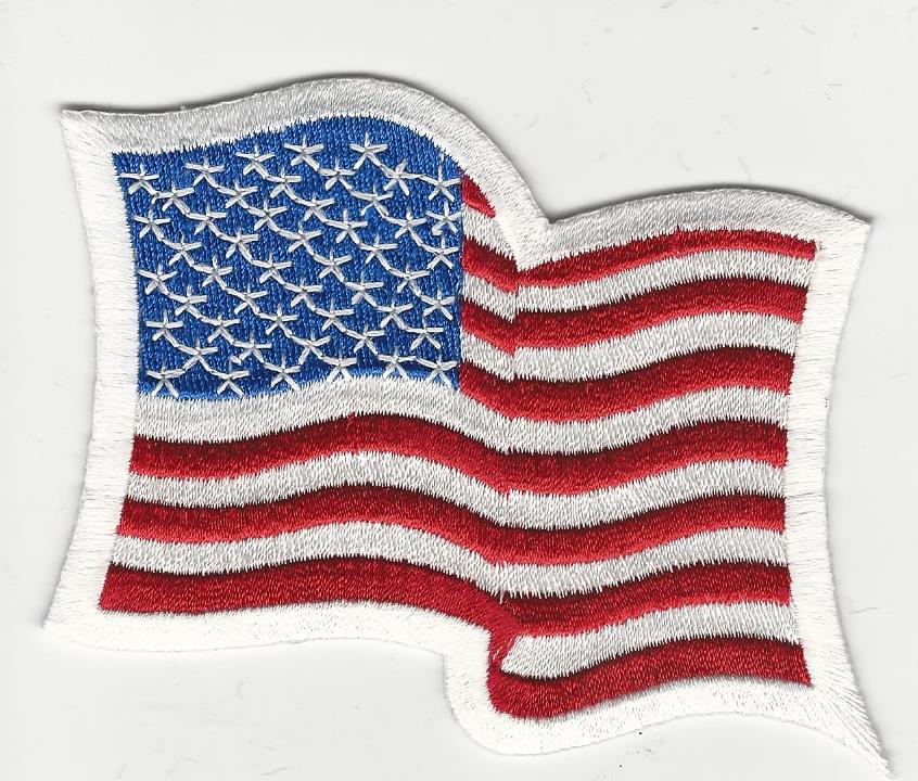 US Waving Flag Patch