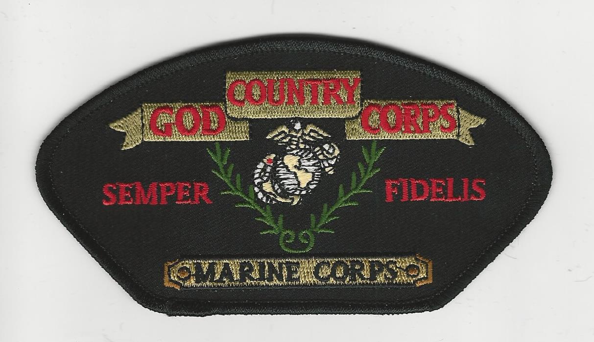God Country Corps Semper Fidelis Marine Corps patch