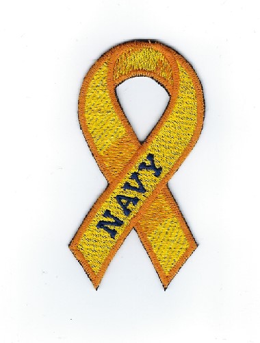 Yellow Ribbon - Navy 1.75' x 3.34' patch