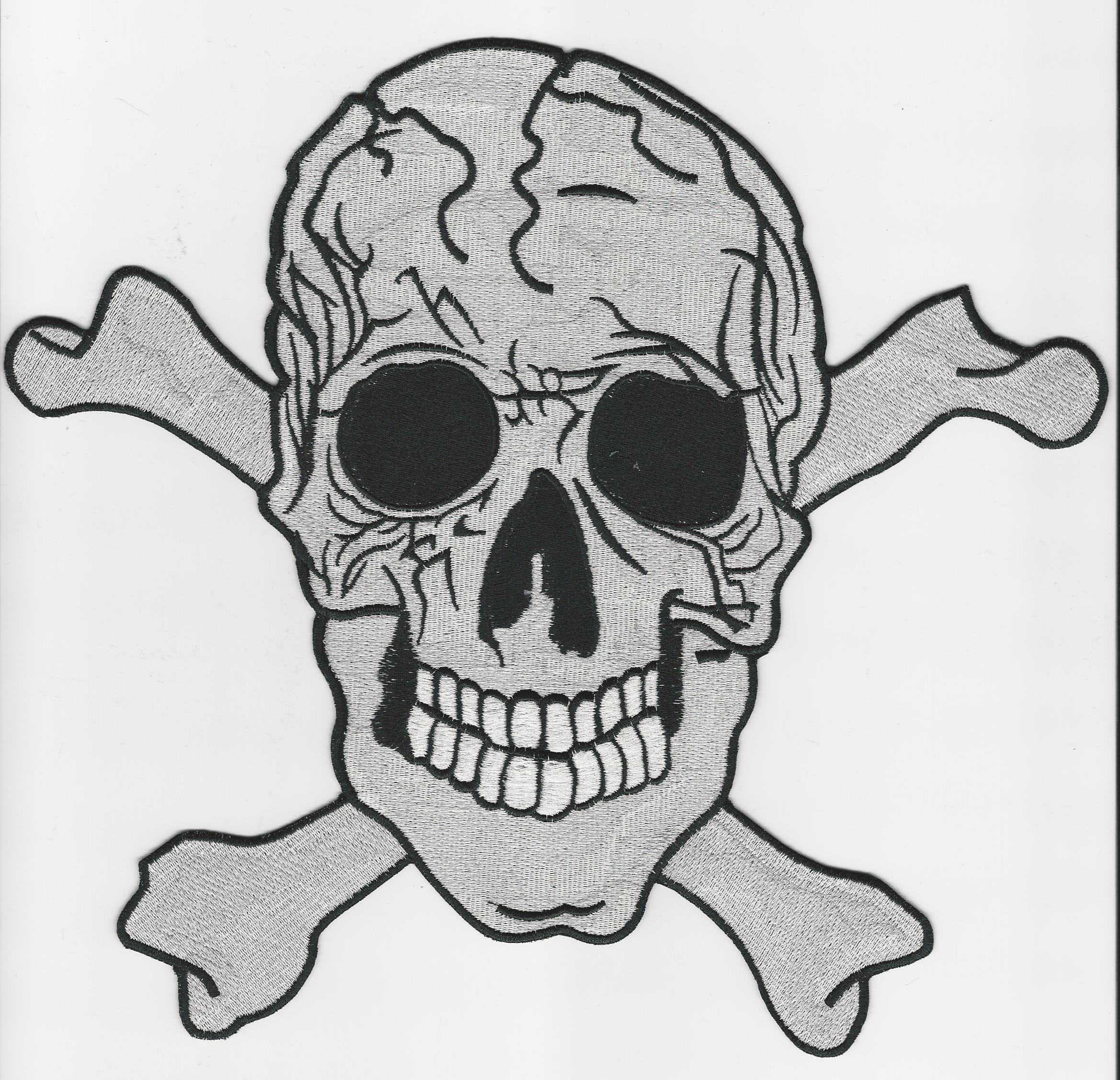 Skull and Cross Bones back patch