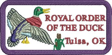 4" Royal Order of the Duck Rectangular Patch for Tulsa Scottish Rite