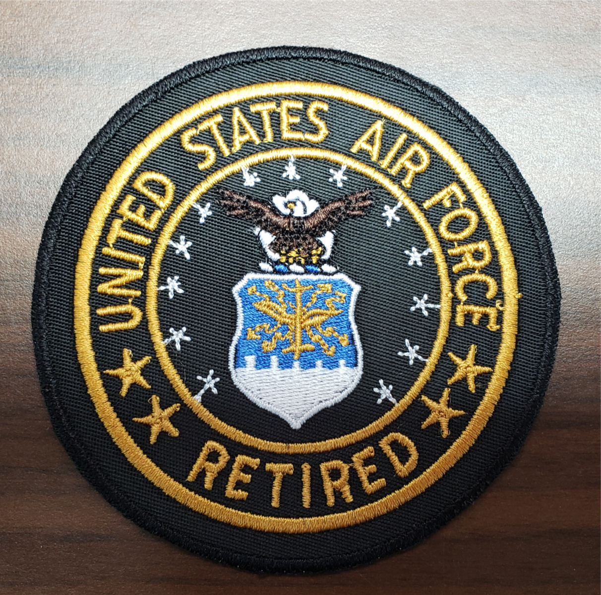 US Veterans Air Force Retired 3" patch