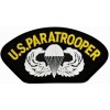 US Paratrooper Insignia Black Patch