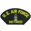 US Air Force Retired Emblem Black Patch