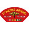 1st Marine Airwing Vietnam Veteran with Ribbons Red Patch