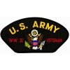 United States Army World War II Veteran Insignia Black Patch