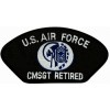 US Air Force Chief Master Sergeant (CMSgt/E-9) Retired Black Patch