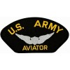 US Army Aviator Insignia Black Patch