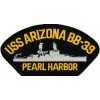 USS Arizona BB-39 Pearl Harbor Black Patch