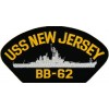 USS New Jersey BB-62 Black Patch