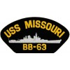 USS Missouri BB-63 Black Patch