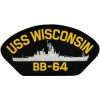USS Wisconsin BB-64 Black Patch