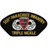555th Parachute Infantry Triple Nickle Black Patch