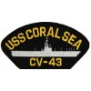 USS Coral Sea CV-43 Black Patch