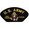 United States Army Iraq Veteran Insignia Black Patch