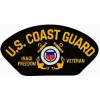 US Coast Guard Iraqi Freedom Veteran with Ribbons Black Patch