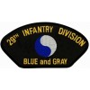 29th Infantry Division Blue and Gray Black Patch