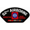 U.S. Army 82nd Airborne Operation Iraqi Freedom with Ribbons Black Patch