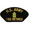 United States Army First Sergeant (1SGT)Retired Black Patch