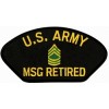 United States Army Master Sergeant Retired Black Patch