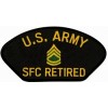 United States Army Sergeant First Class (SFC) Retired Black Patch