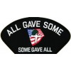 All Gave Some Some Gave All with Memorial Flag Black Patch