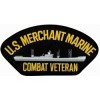 US Merchant Marine Combat Veteran with Ship Black Patch