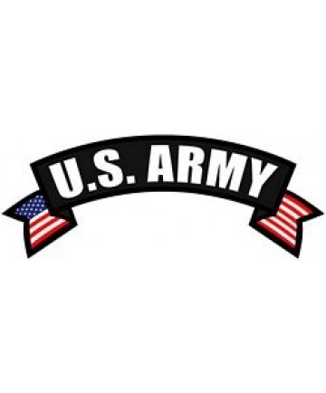 US Army Rocker Back Patch (10 X 4 inch)