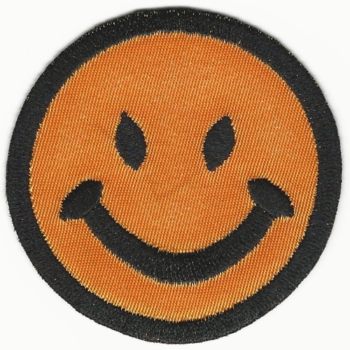3" Happy face patch