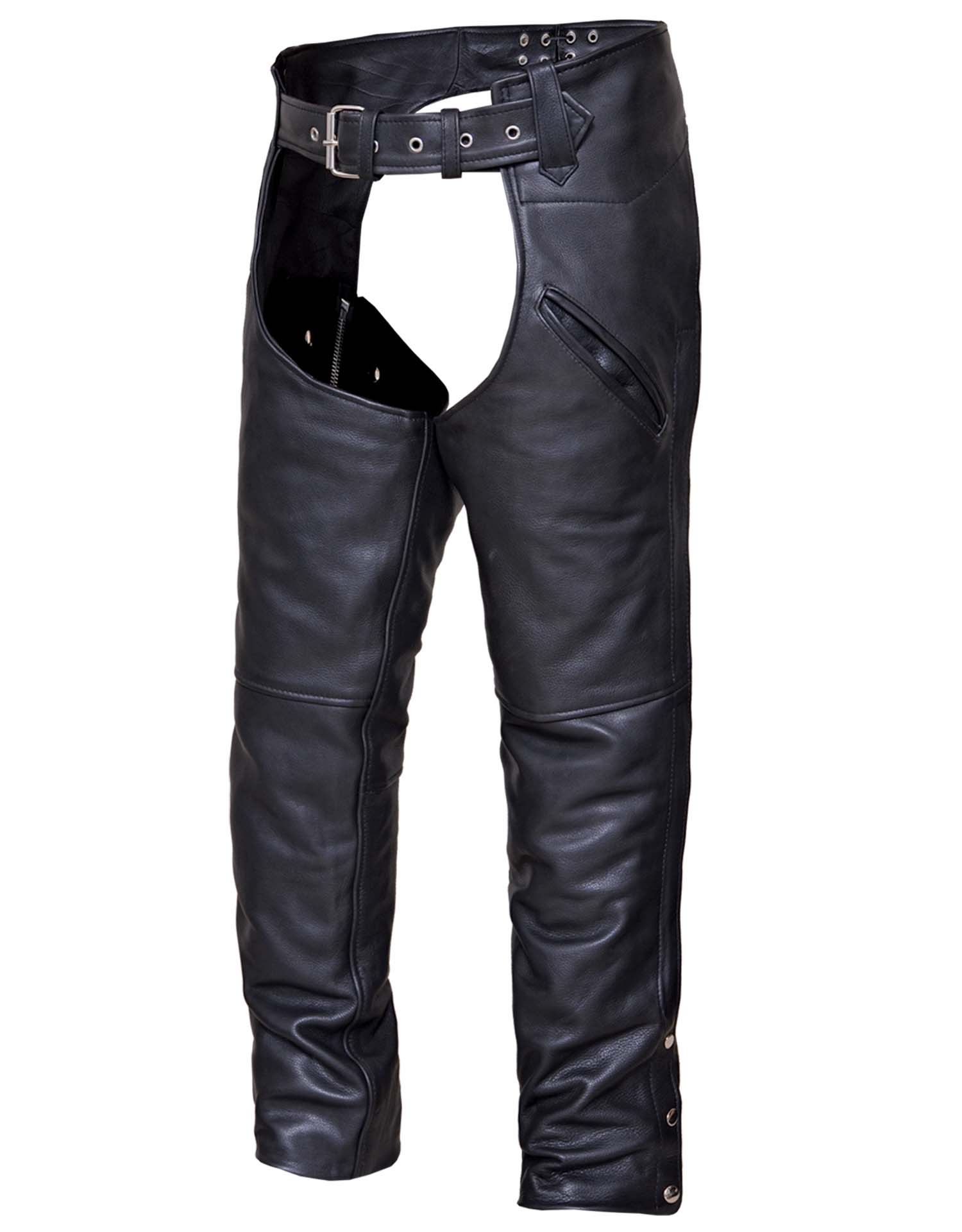 Unisex Ultra Leather Deep Pocket Chaps (Size: 3X-Small)