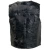 Patchwork Design Genuine Leather Vest