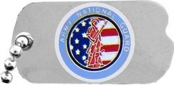 Army National Guard Dog Tag-style pin