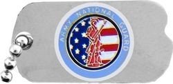 Army National Guard Dog Tag-style pin
