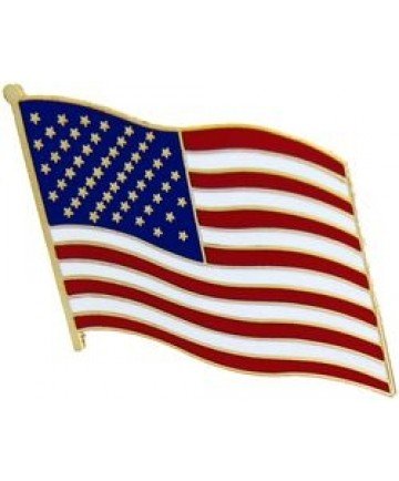 Large Waving US Flag pin