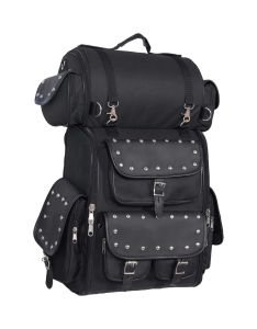 Black Nylon Touring Shelf Bag w/ Studs