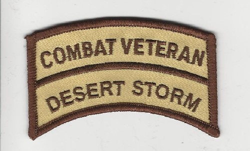 Combat Veteran Desert Storm Small Patch