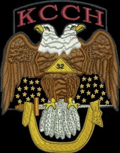 Scottish Rite 32Â° KCCH Double Eagle 4" patch