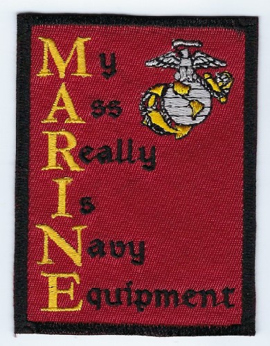 My Ass Really Is Navy Equipment Marine patch