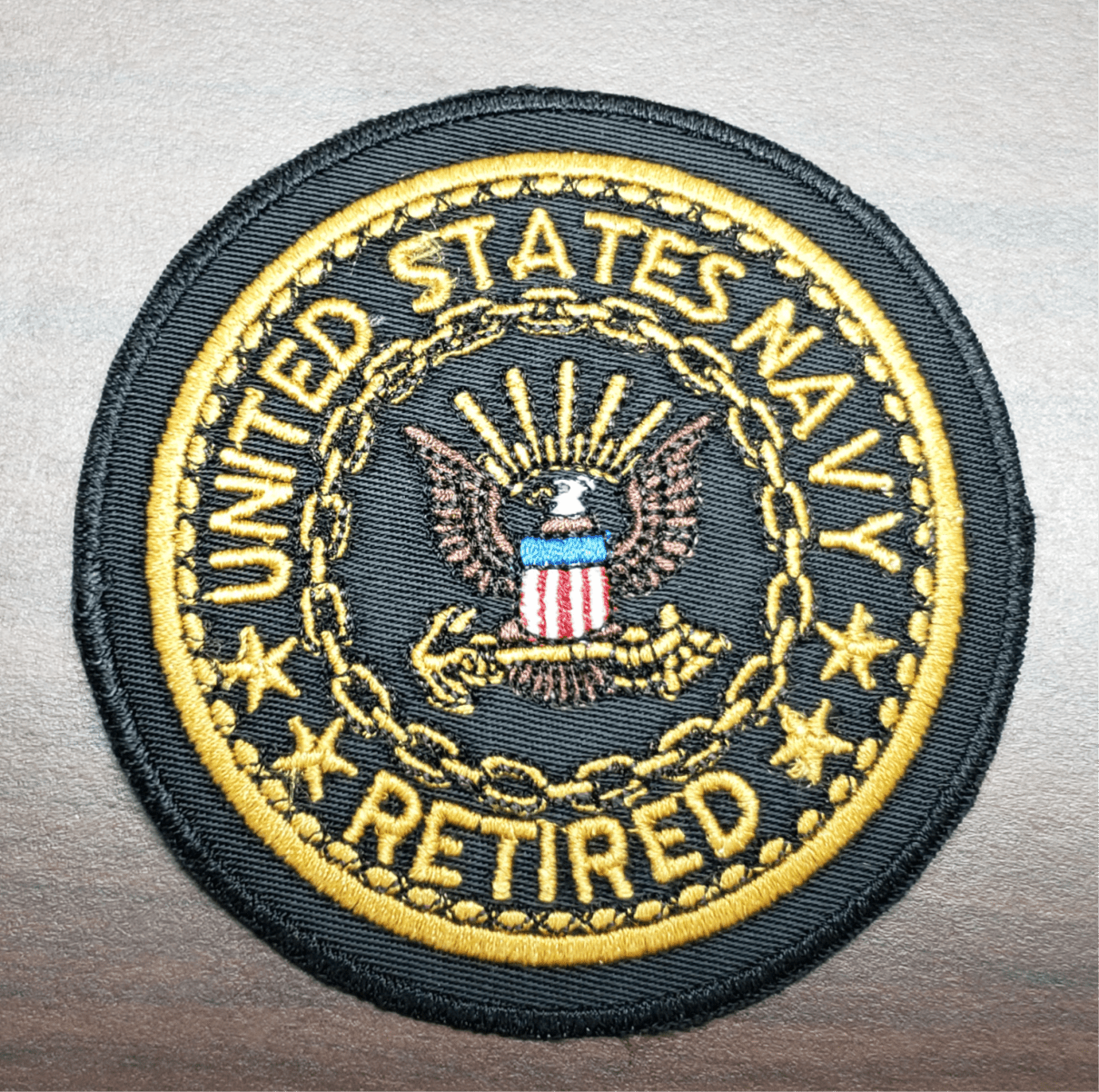 US Veterans 3" Navy Retired Patch