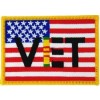 US Flag Vietnam Veteran Small Patch