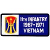 11th Infantry Division Vietnam '67-'71 Small Patch
