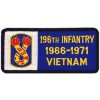 196th Infantry Division Vietnam '66-'71 Small Patch