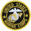 US Marine Corps (Black Background) Small Patch
