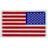 US Flag (Right) White Border Small Patch