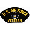 US Air Force Veteran Emblem Black Patch