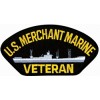 US Merchant Marine Veteran with Ship Black Patch