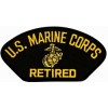 US Marine Corps Retired Insignia Black Patch